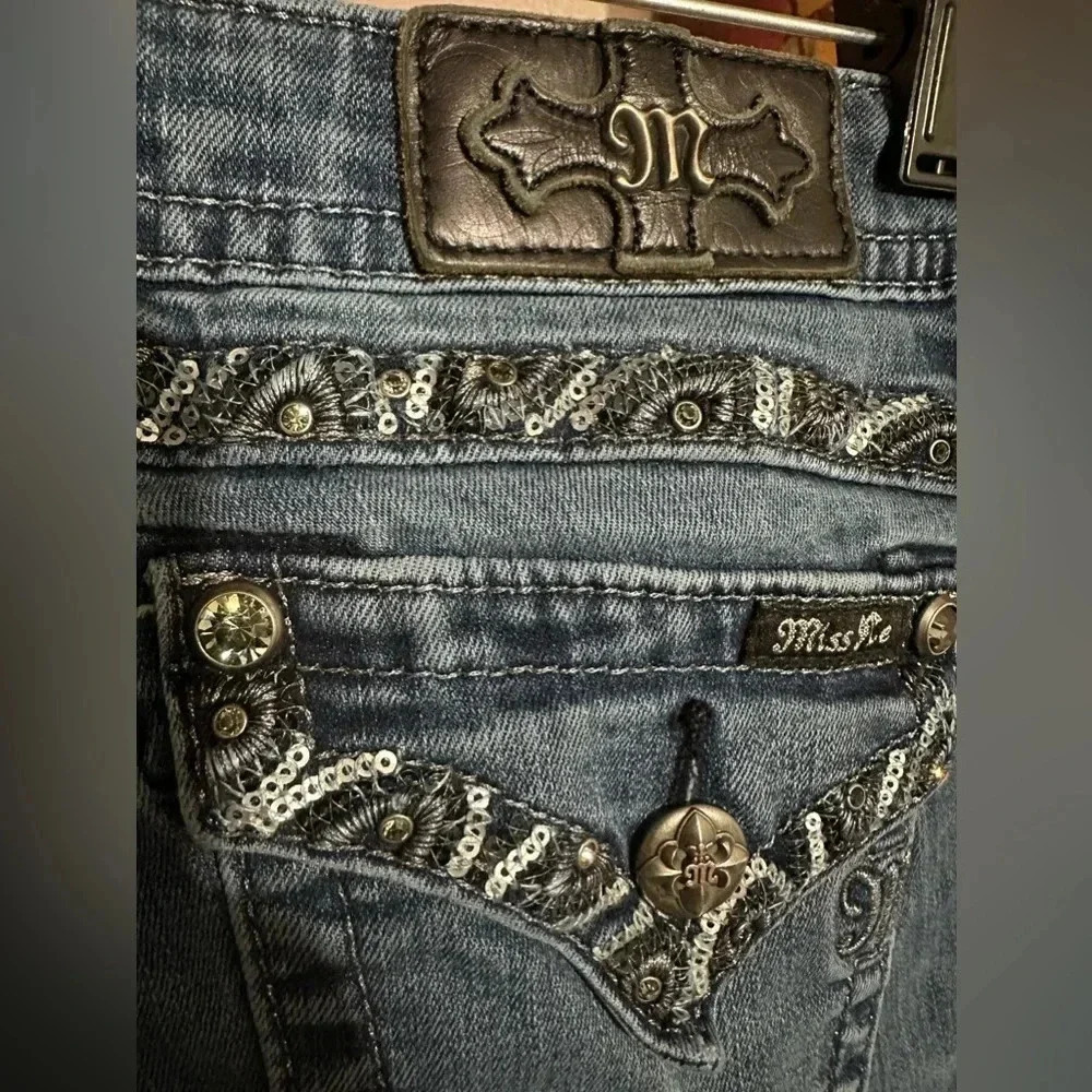 Miss Me cuffed skinny jeans women’s size 27/27 - Picture 8 of 12